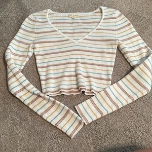 L.A. hearts multicolored striped size medium long sleeve top